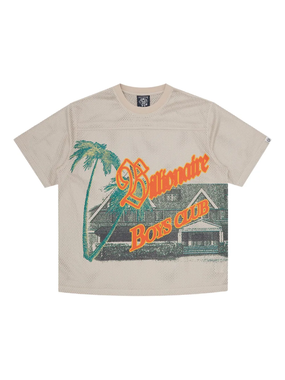 

Сетчатая футболка с графичным принтом Billionaire Boys Club, нейтральный