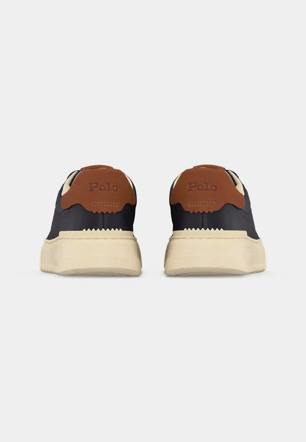 Кроссовки rlite court lace Polo Ralph Lauren, Navy/Tan — фото 4