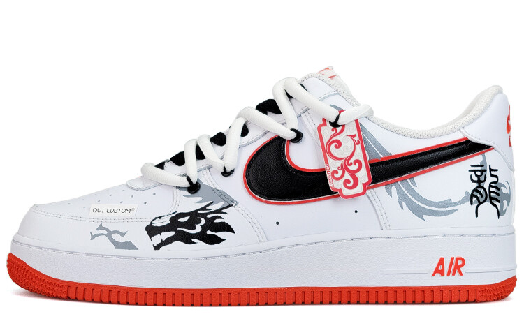 

Кроссовки Nike Air Force 1 Skateboard Shoes Men Low-Top White/Red/Gray/Black