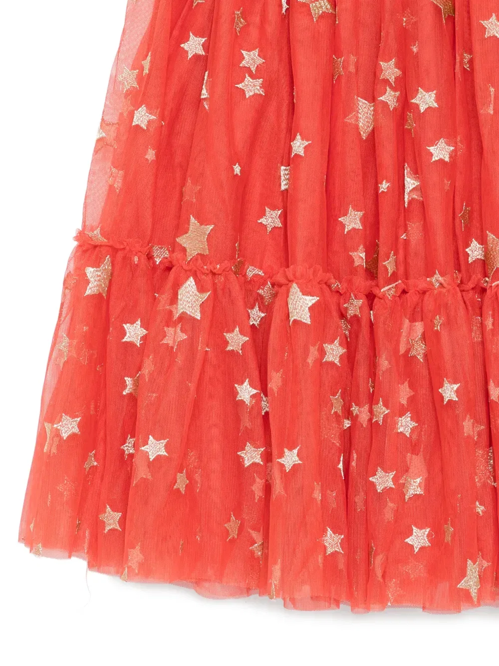 Юбка, вышитая звездами Stella Mccartney Kids, красный — фото 3