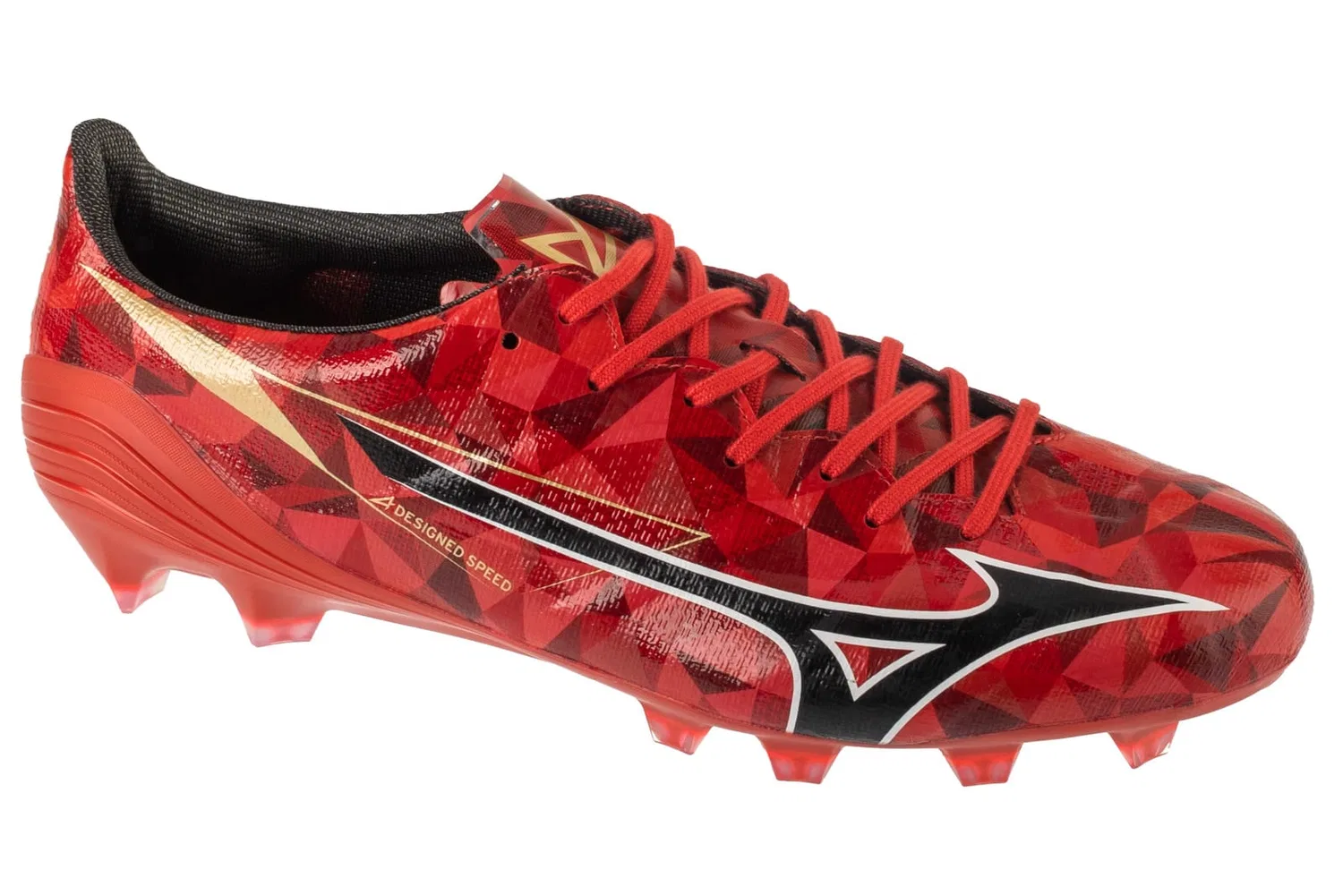 Футбольные бутсы, искусственная кожа, Mizuno, красные