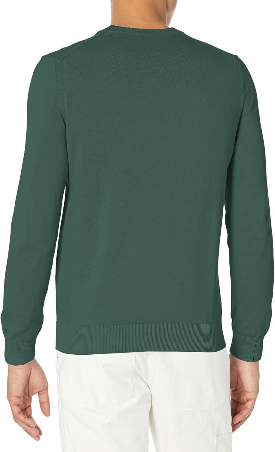 Lacoste мужской свитер с длинным рукавом и круглым вырезом, обычная посадка, Sinople — фото 2