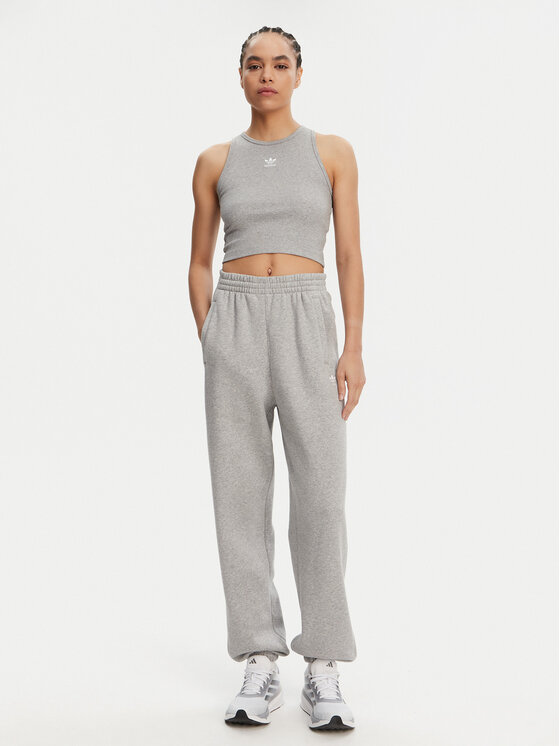 Топ облегающего кроя Essentials IY9649 Adidas, серый — фото 2