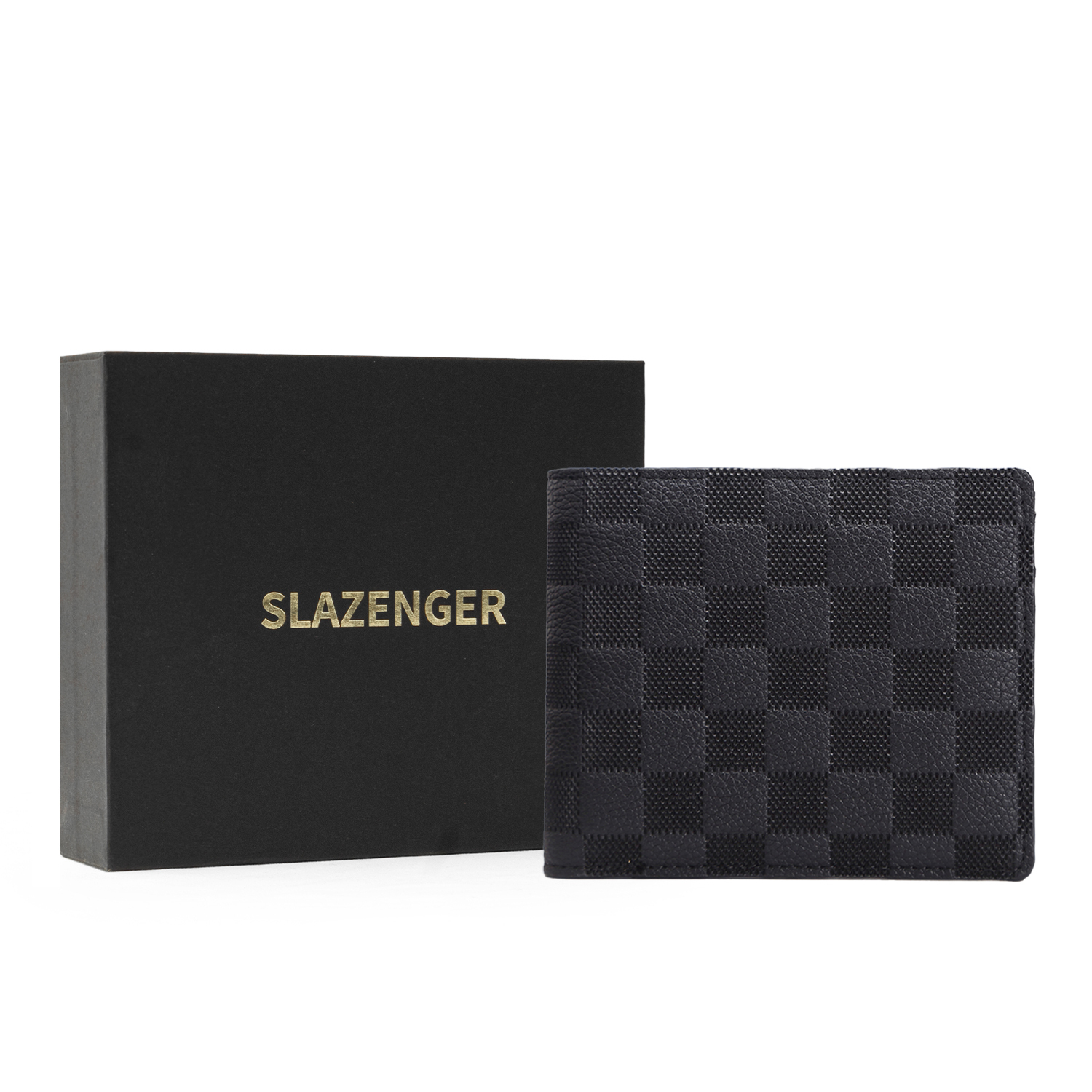 

Slazenger Кошелек-картхолдер PU для мужчин, черный/авокадо зеленый/коричневый