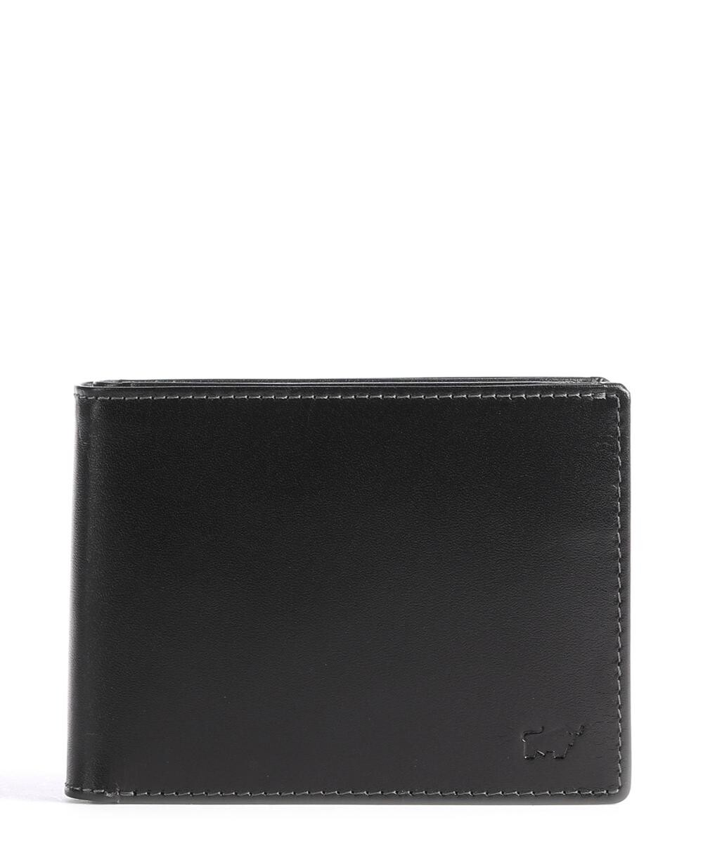

RFID-кошелек Arezzo из мелкозернистой яловой кожи Braun Büffel, черный