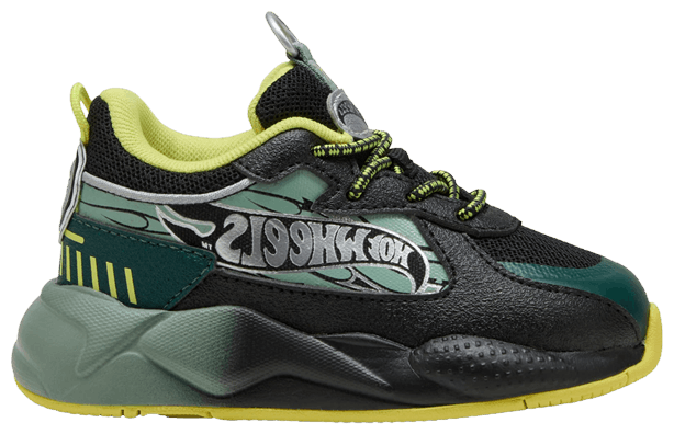 

Кроссовки Puma Hot Wheels x RS-X Toddler 'Black Green Moon', зеленый