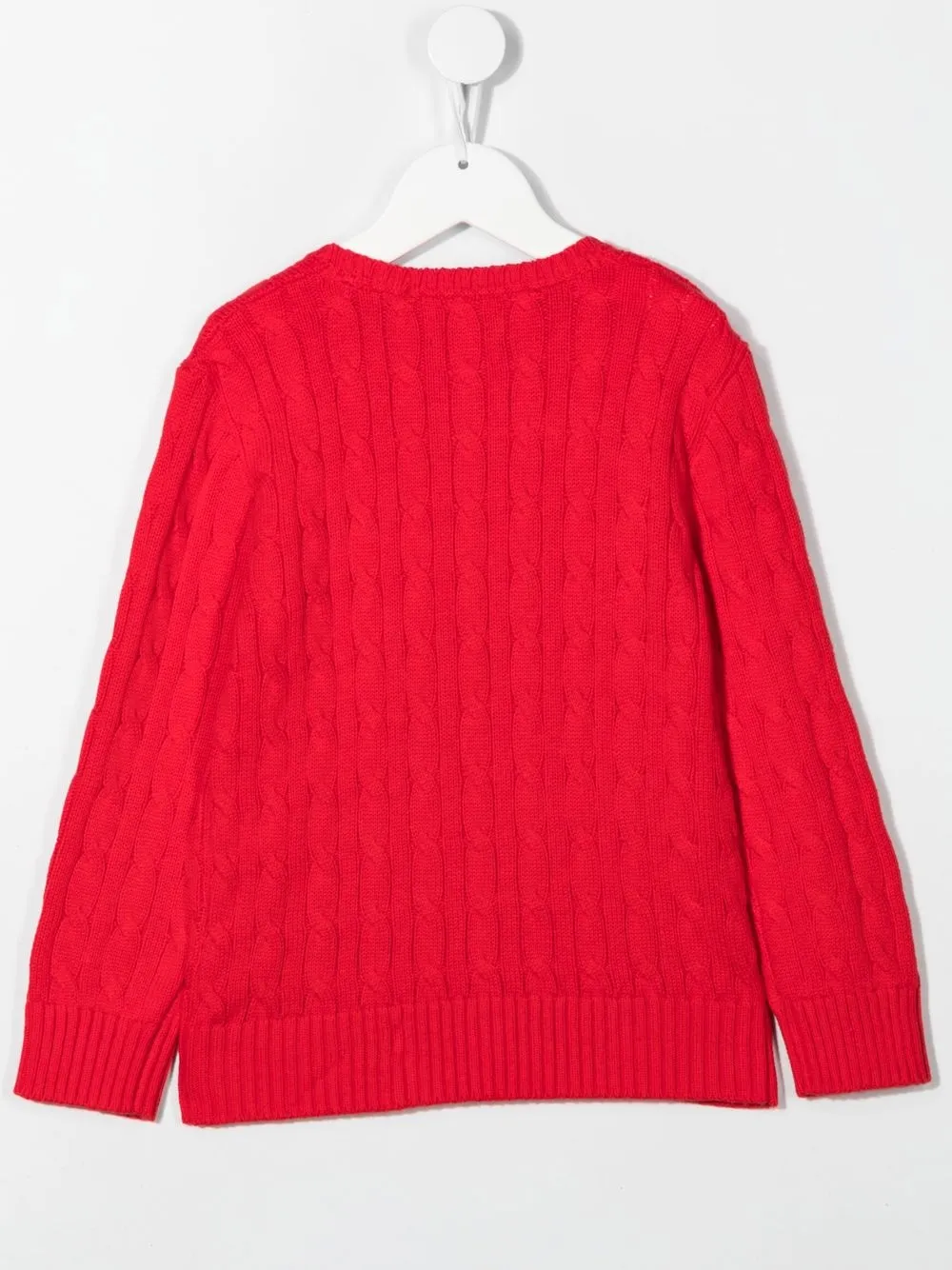 Джемпер Polo Pony фактурной вязки POLO RALPH LAUREN KIDS, красный — фото 2