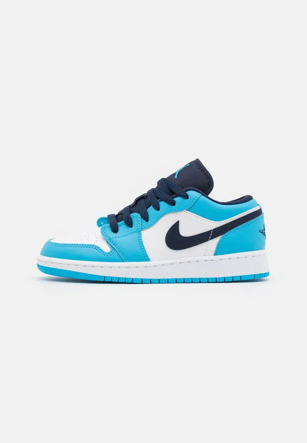Кроссовки air jordan 1 low унисекс Jordan, White/Dark Powder Blue/Obsidian