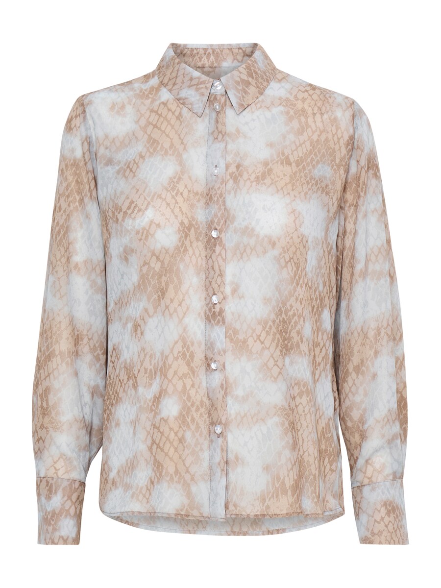 

Блузка ICHI IH NEALLY, цвет Umbra/Light brown