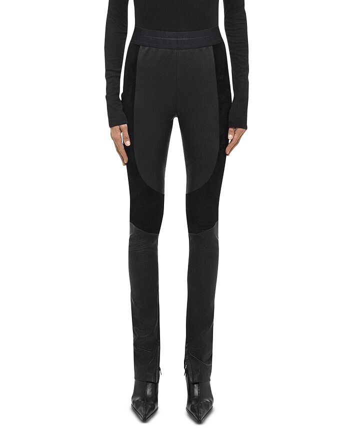 

Кожаные штаны Helmut Lang, черный