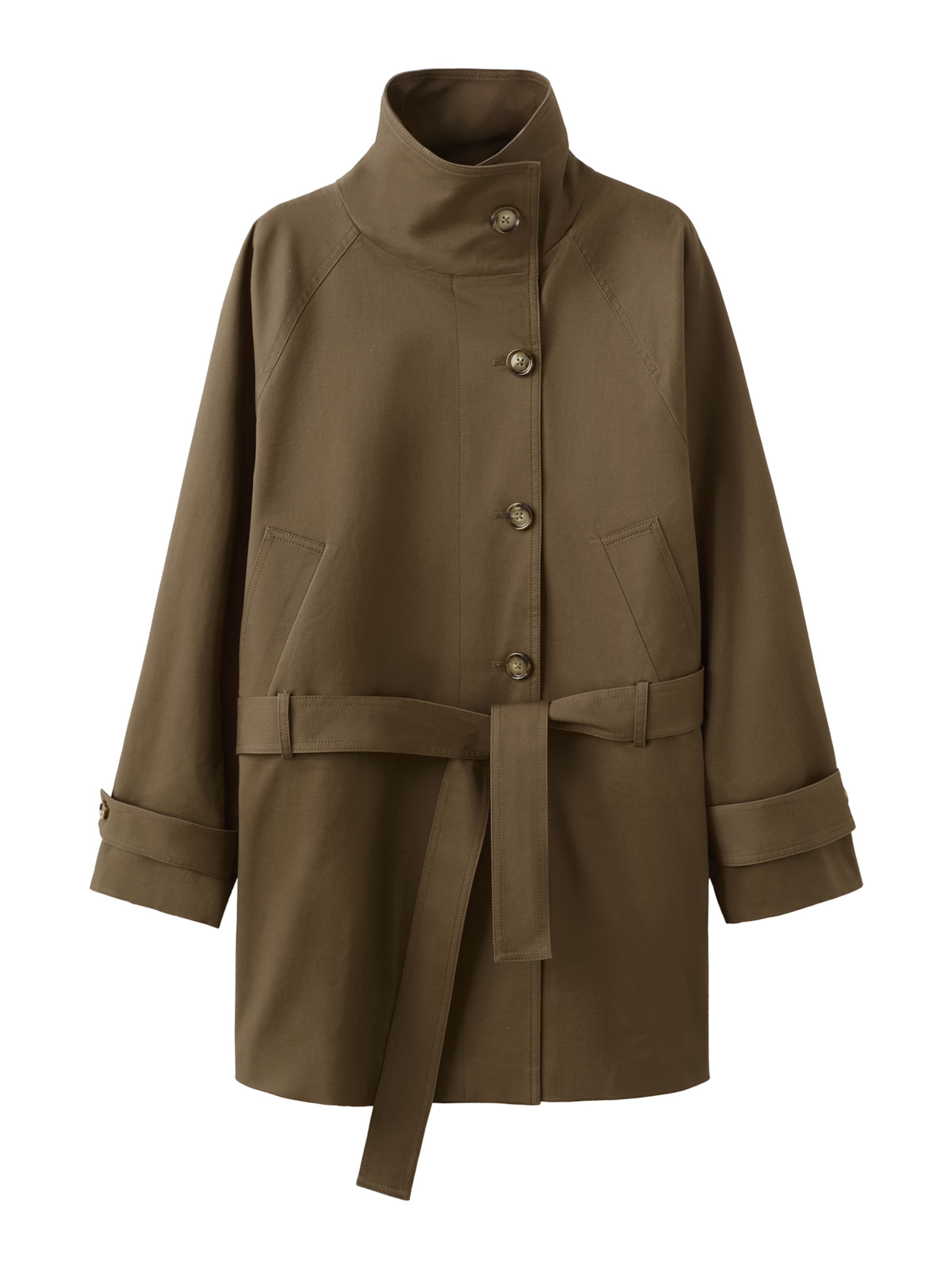 

MANGO Межсезонное пальто 'Mona' в коричневом цвете