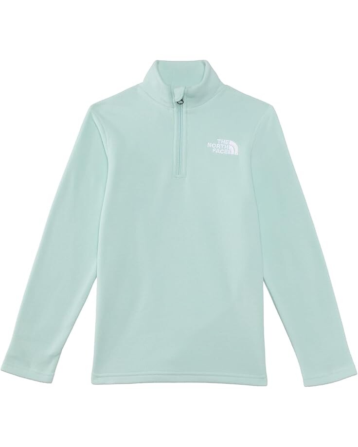 

Футболка The North Face Kids Teen Glacier 1/4 Zip Pullover, цвет Muted Pine