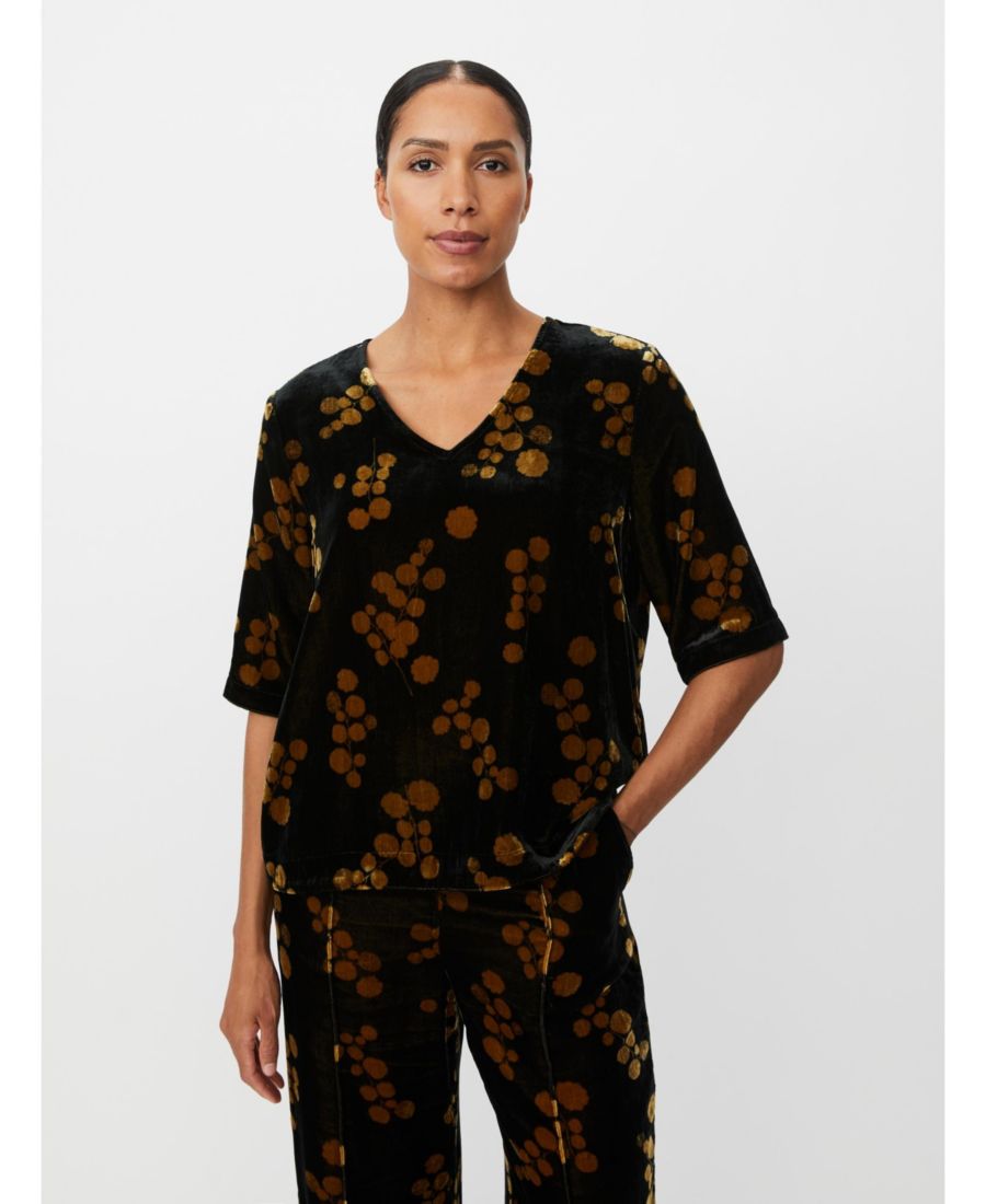 

Женская блузка Estela с V-образным вырезом и короткими рукавами Masai Copenhagen, Rubber