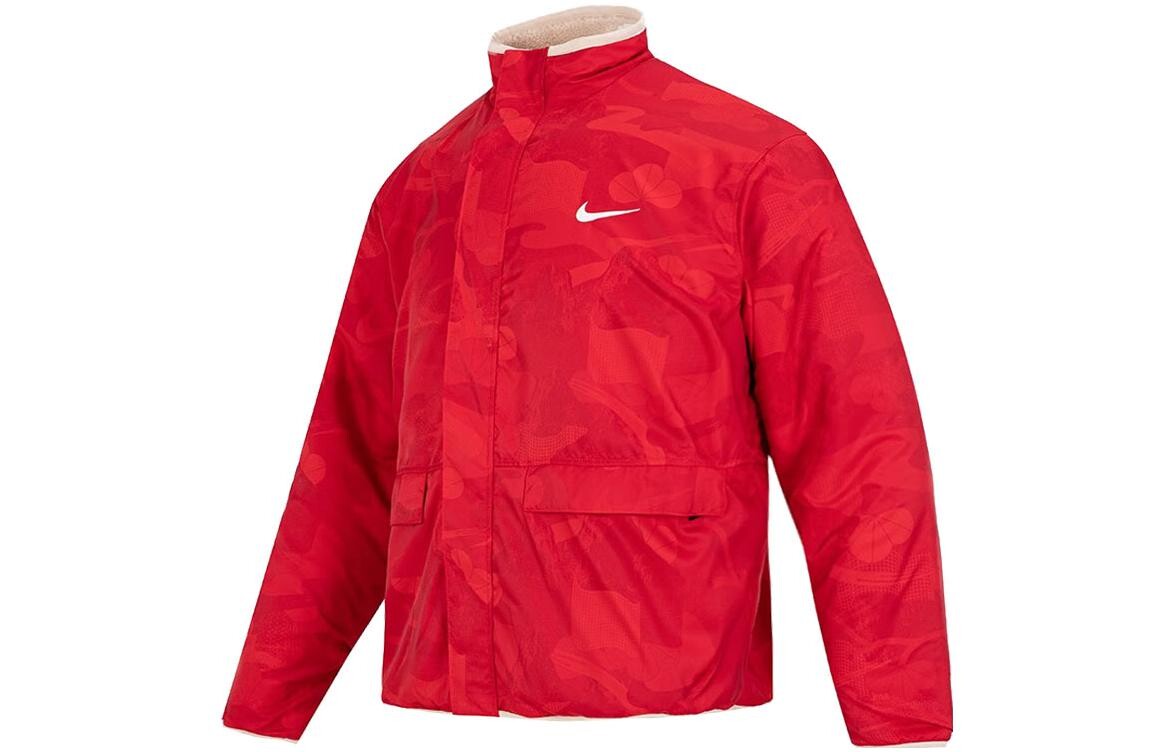 

Мужская бархатная куртка Nike, цвет sand white/university red