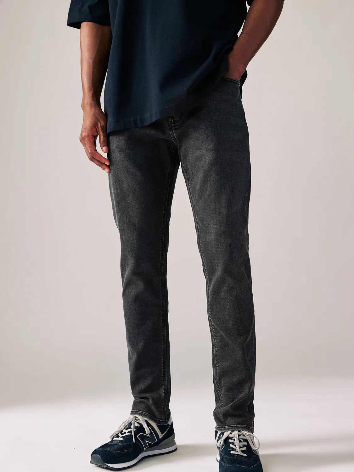 Джинсы Next Skinny Jeans Motion Flex из черного денима — фото 2