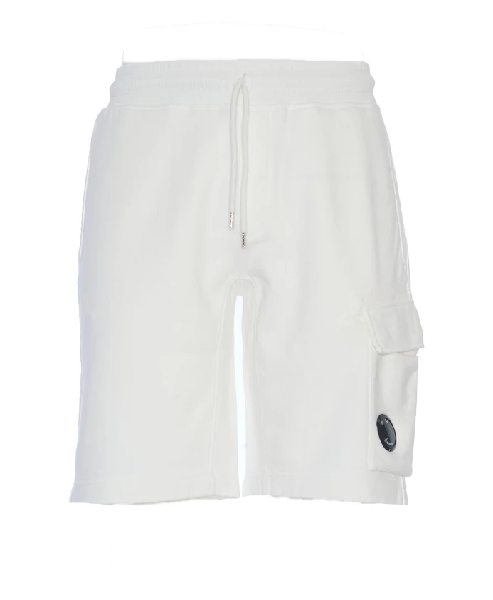 

Белые марлевые шорты-карго весна-лето 2025 C.P. Company, белый