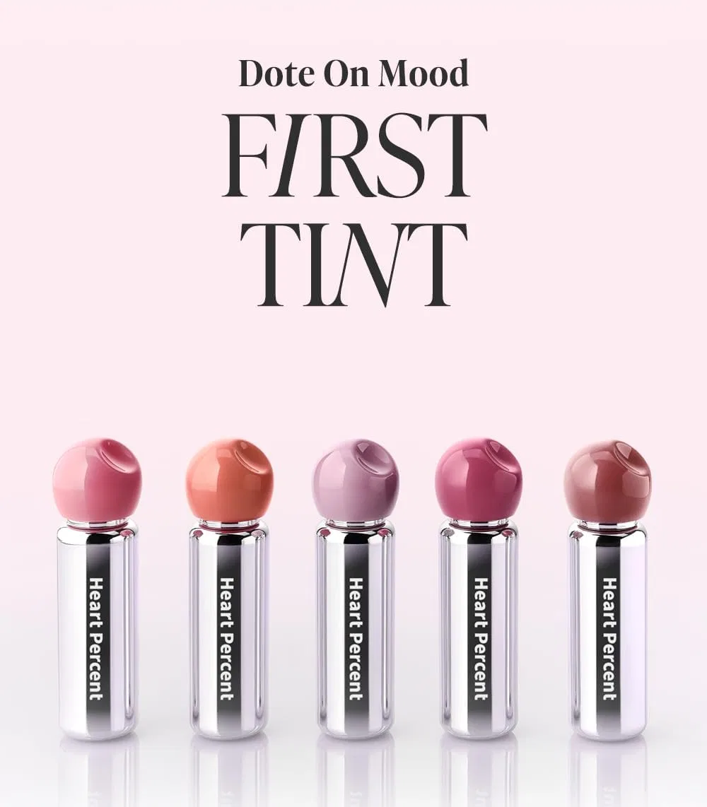 Тинт для губ Heart Percent Dot On Mood Fast Tint, 0.12 oz, №02 Plain Peach — фото 3