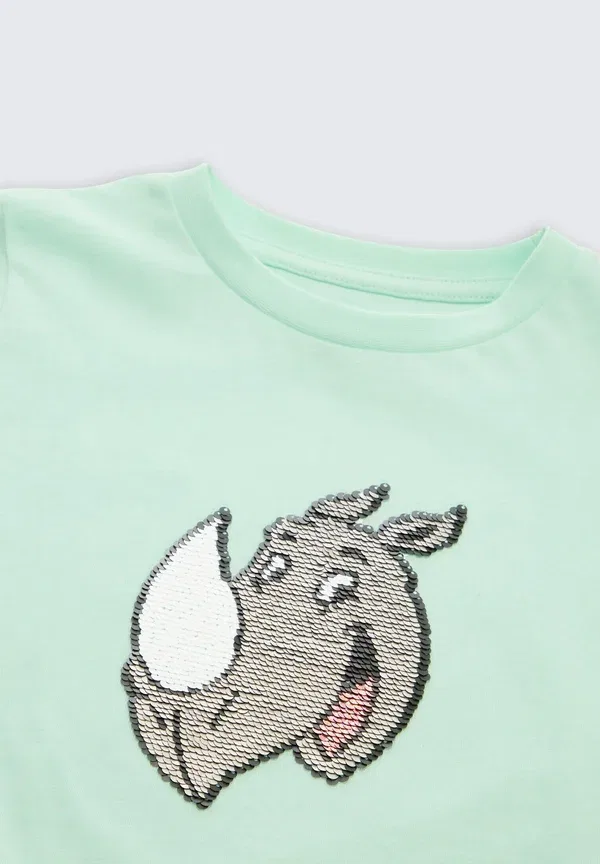 Футболка Tom Tailor T-shirt mit wendepailletten print, светло-зеленый — фото 3