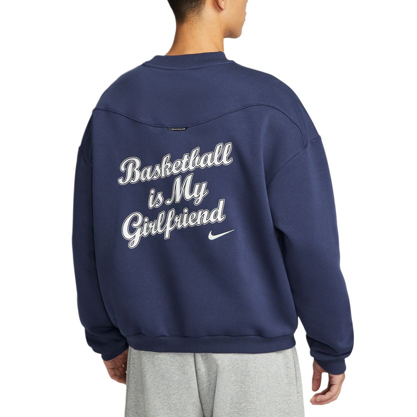 Nike Свитшот мужской морской синий Crew Neck Moderate — фото 3