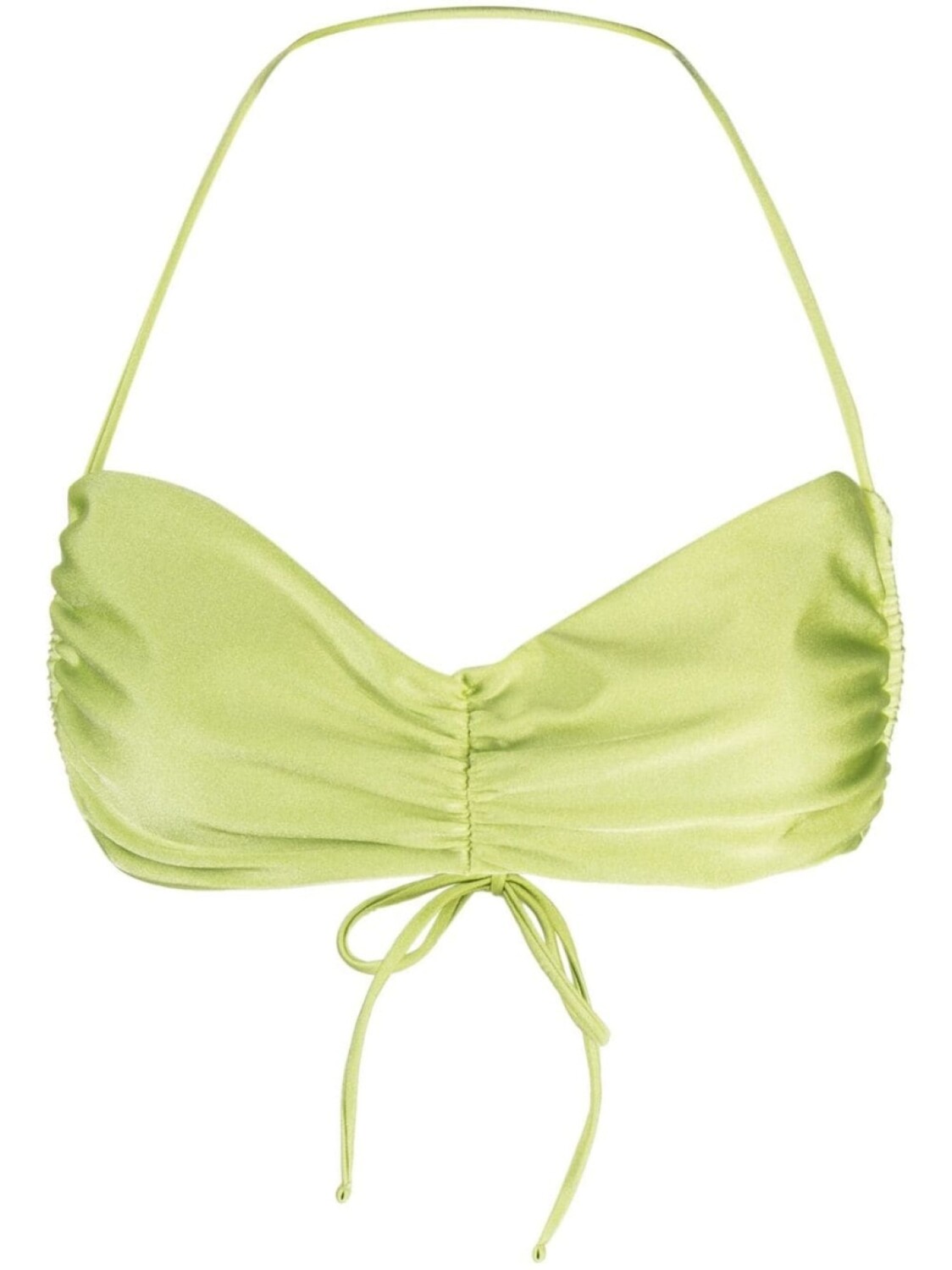 

JADE Swim топ бикини Isla со сборками, зеленый