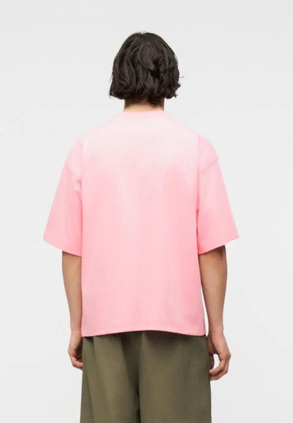 Свободная футболка унисекс, базовая футболка Adidas Originals, Light Pink — фото 3