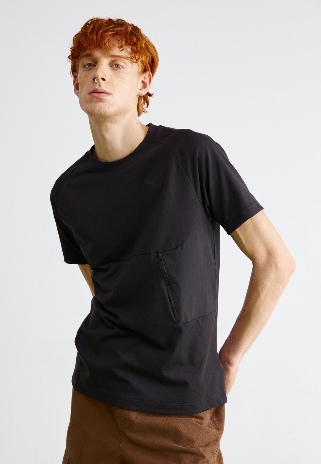 

Футболка базовая POCKET Puma, цвет puma black