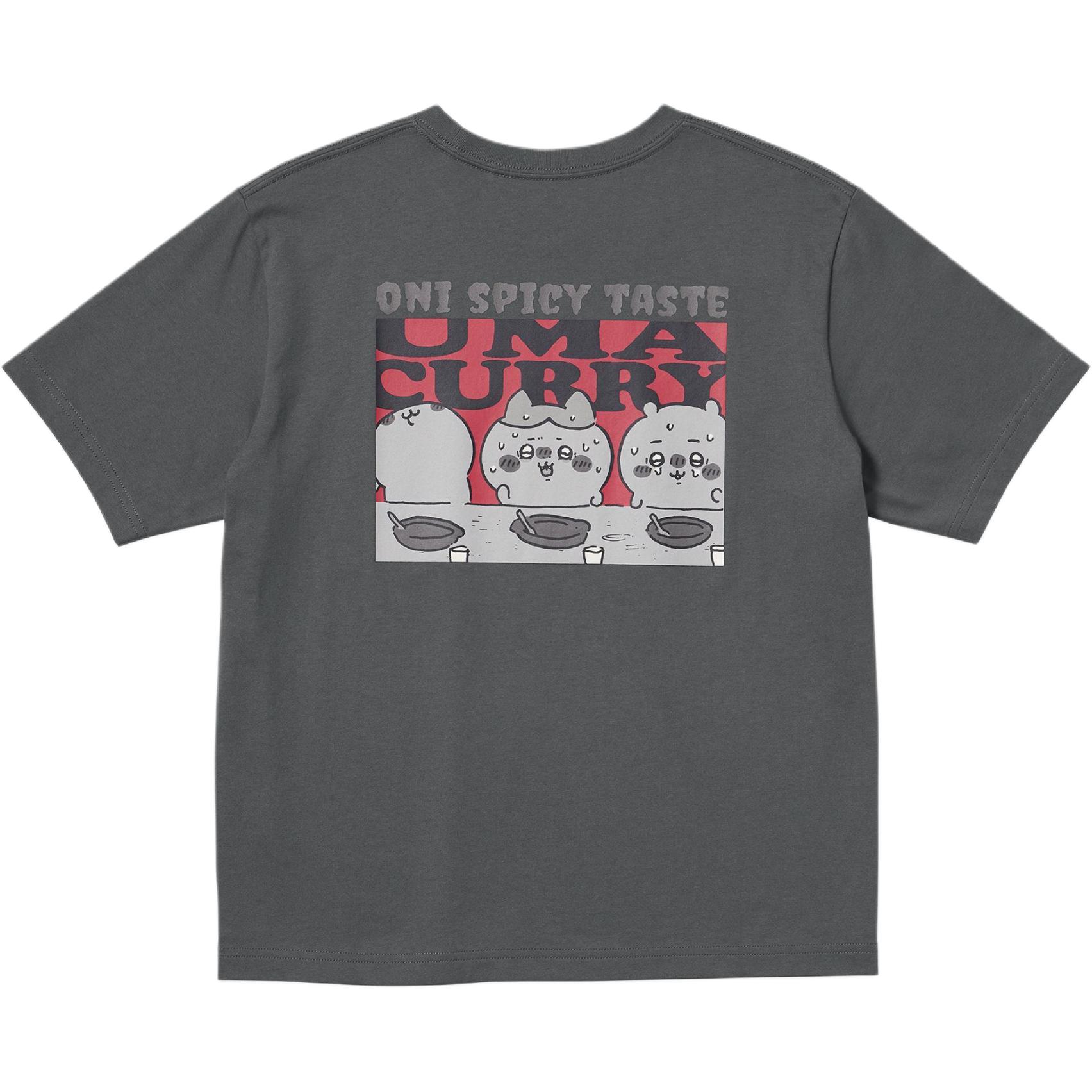 

Футболка Chiikawa X Joke Bear And Friends, Collaboration Regular, женская UNIQLO, серый