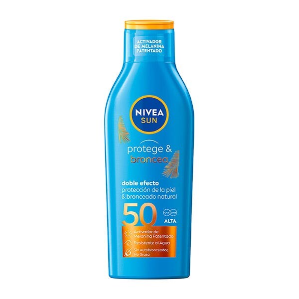 

Солнцезащитное молочко Protect & Tan SPF 50 200 мл Nivea