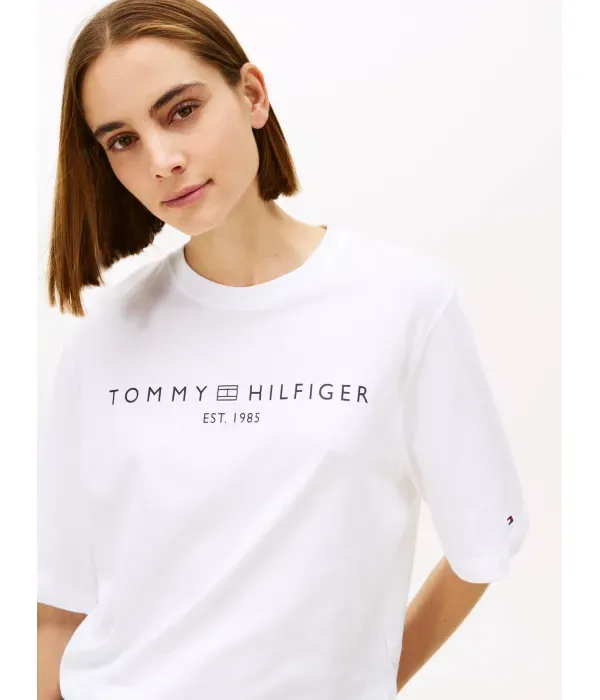 Футболка loose fit Tommy Hilfiger, белый — фото 4