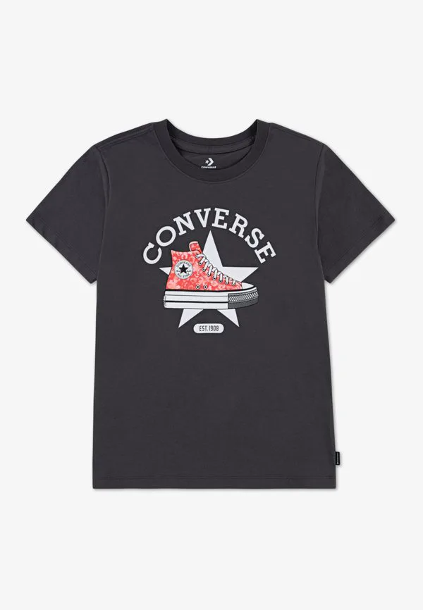 Футболка с графическим принтом в виде кроссовок Converse, Dark Matter