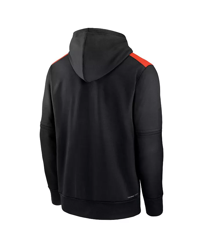 Мужская черная толстовка с капюшоном San Francisco Authentic Collection Performance Pullover Hoodie Nike — фото 2