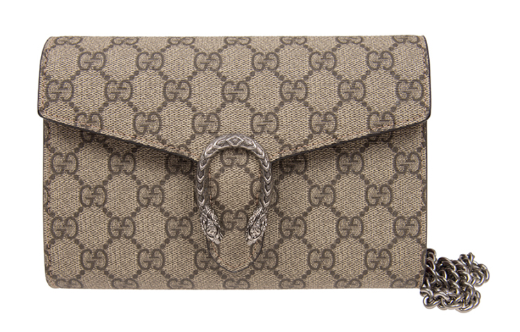 

GUCCI Холщовая сумка-кошелек Dionysus, женская, цвет черного дерева