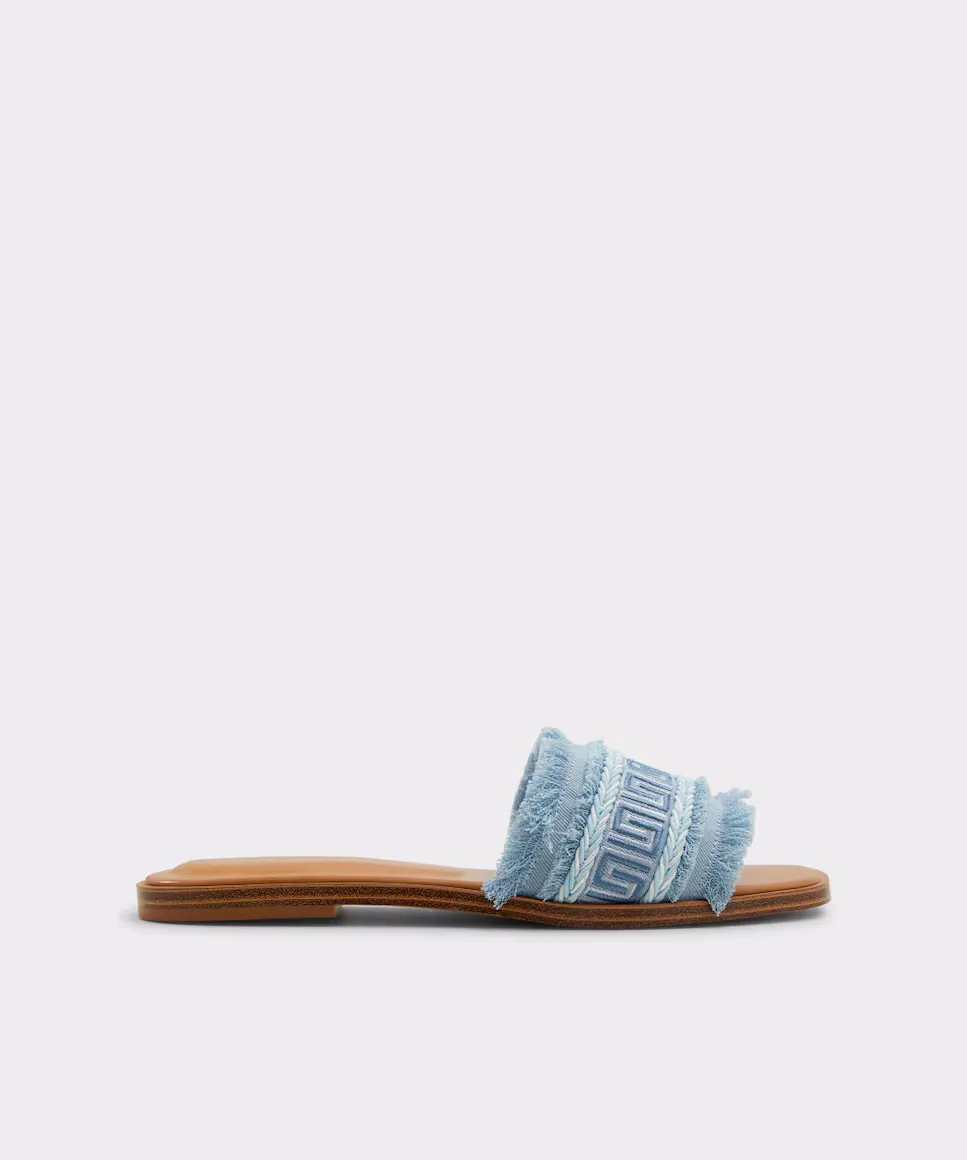 

Женские босоножки на плоской подошве с круглым носком Aldo, синий