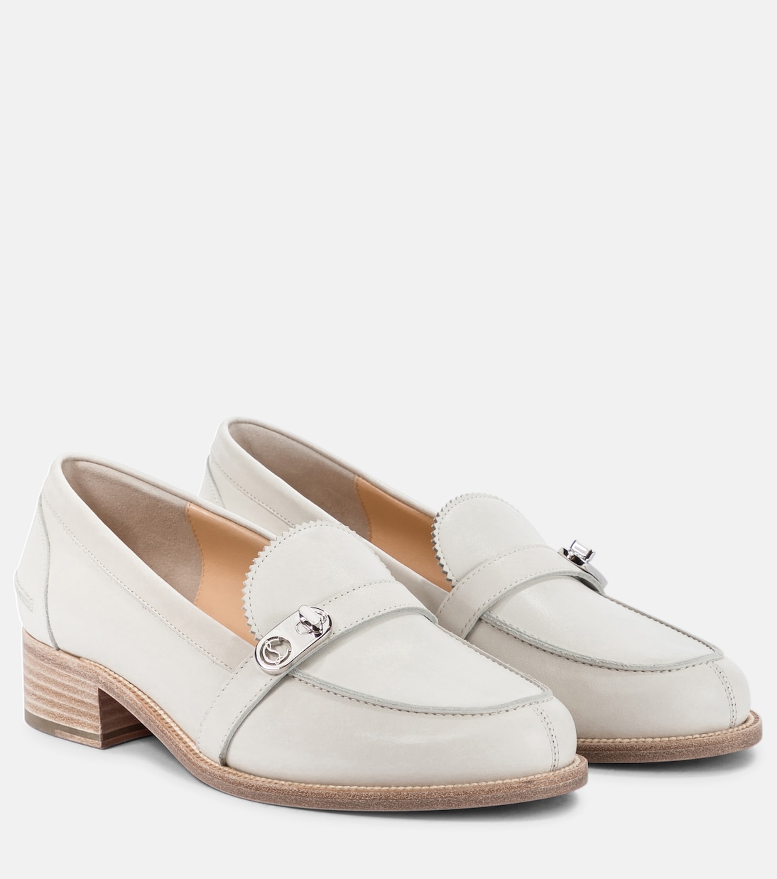Loafers Lock Me из кожи Christian Louboutin