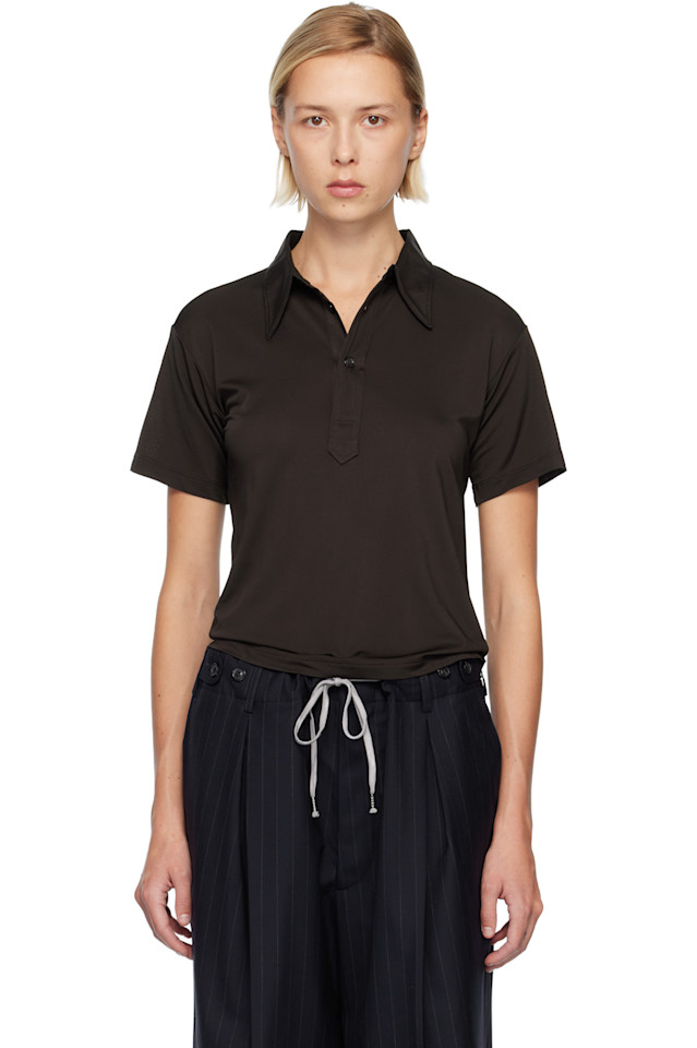 

Maison Margiela Черное поло пике