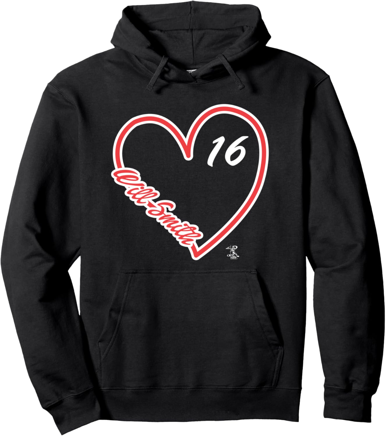 

Худи Will Smith Heart Script Gameday Ballpark Mvp, черный