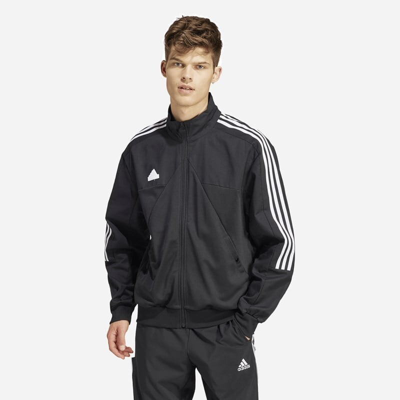 

Мужская толстовка из материала Tiro, микс материалов Adidas, белый