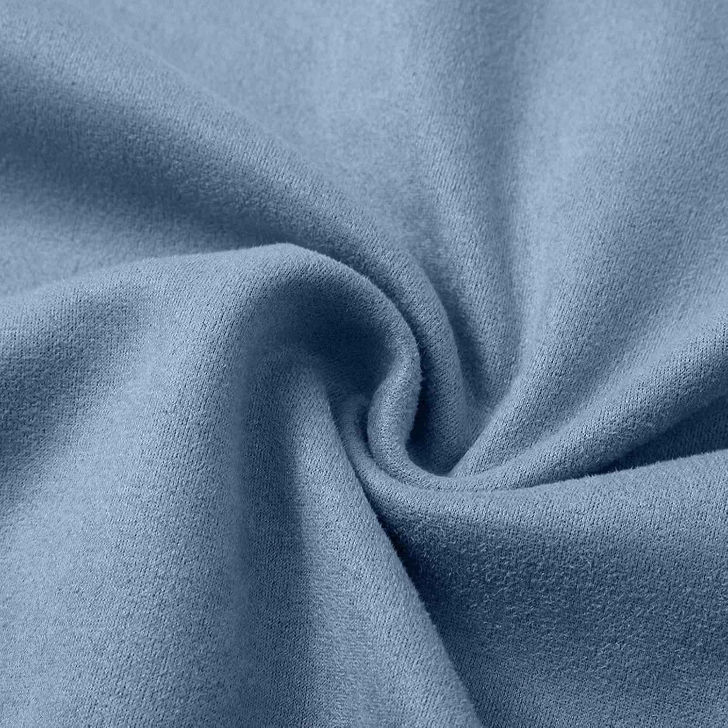Толстовка мужская оверсайз с капюшоном, на молнии, Sky Blue — фото 3