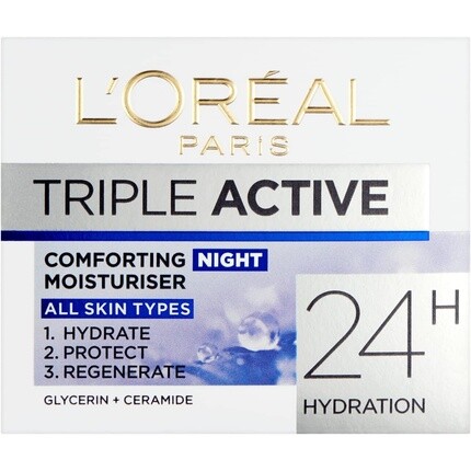 

Paris Triple Active увлажняющий ночной увлажняющий крем 50 мл, L'Oreal