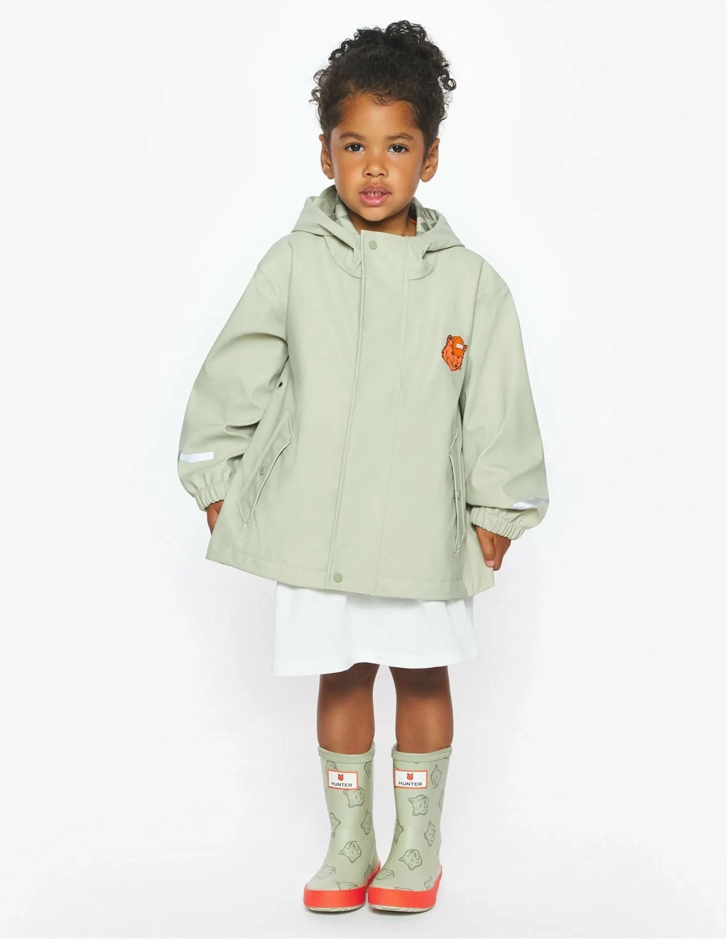 Детская дождевая куртка MK x HUNTER Maison Kitsune, STONE BEIGE — фото 3