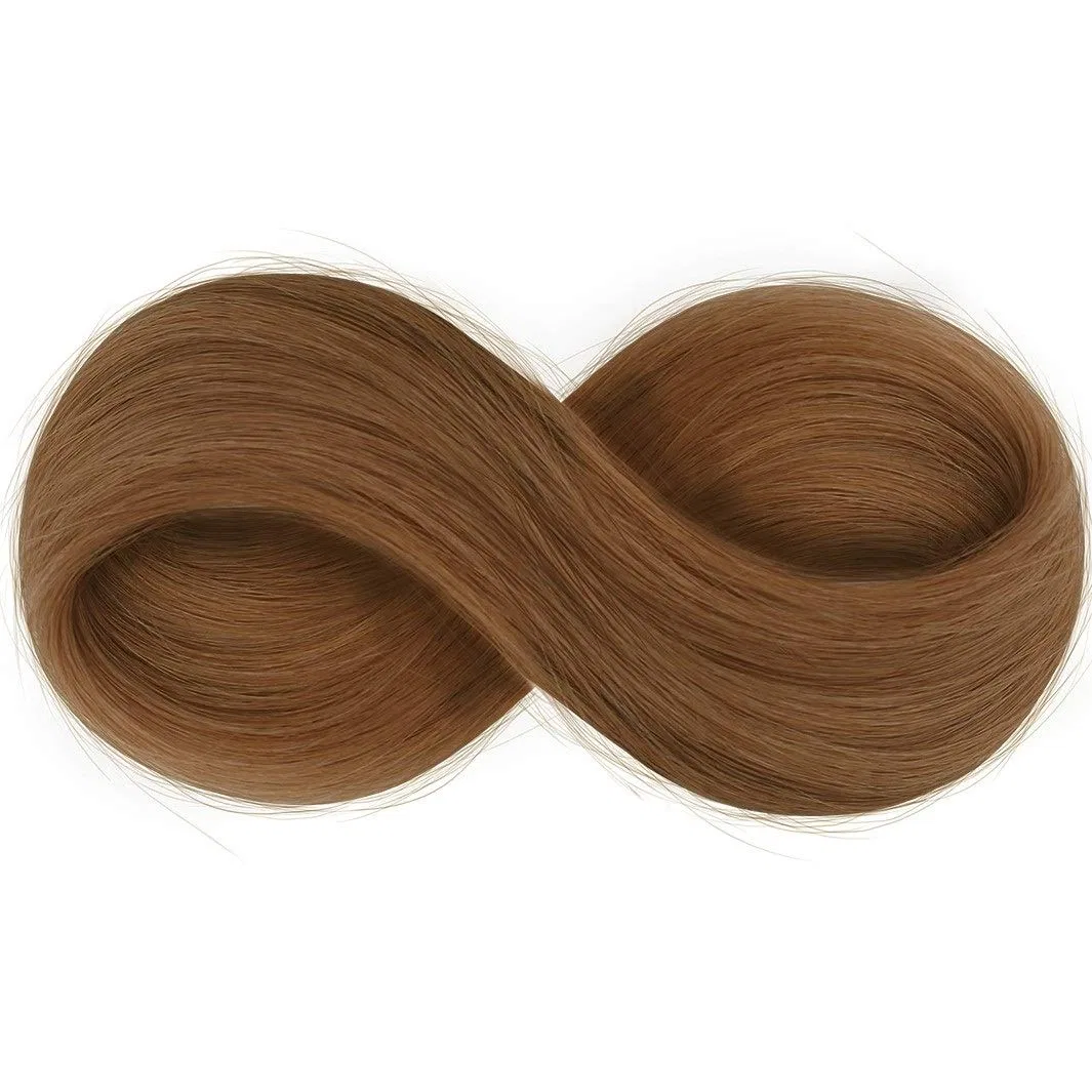 Пряди натуральных волос 50 см, 25 шт. по 0.7 г, каштановый Lcp Hairproducts, Maroon