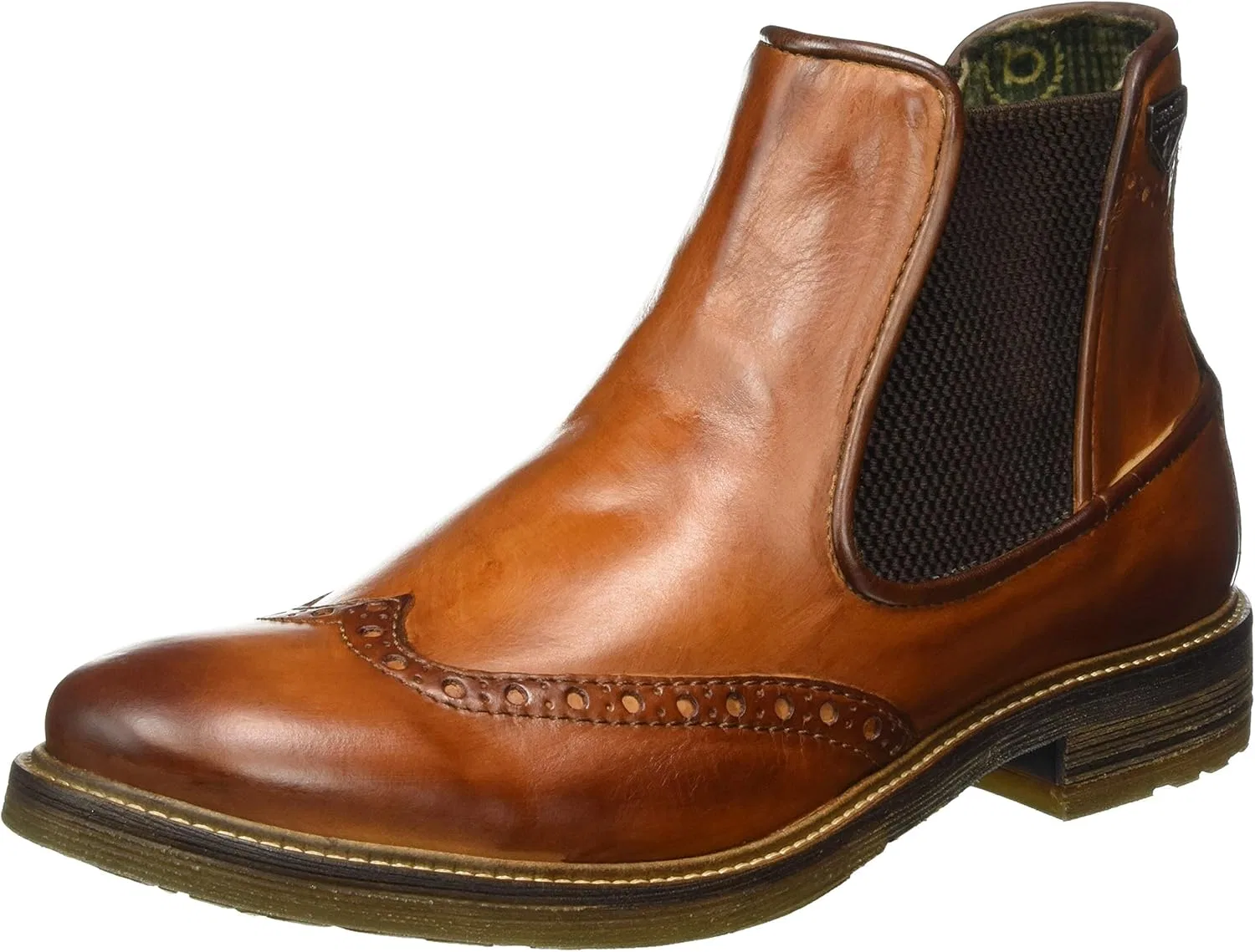 Мужские классические ботинки Bugatti с коротким голенищем, модель 3113773A1100, Brown