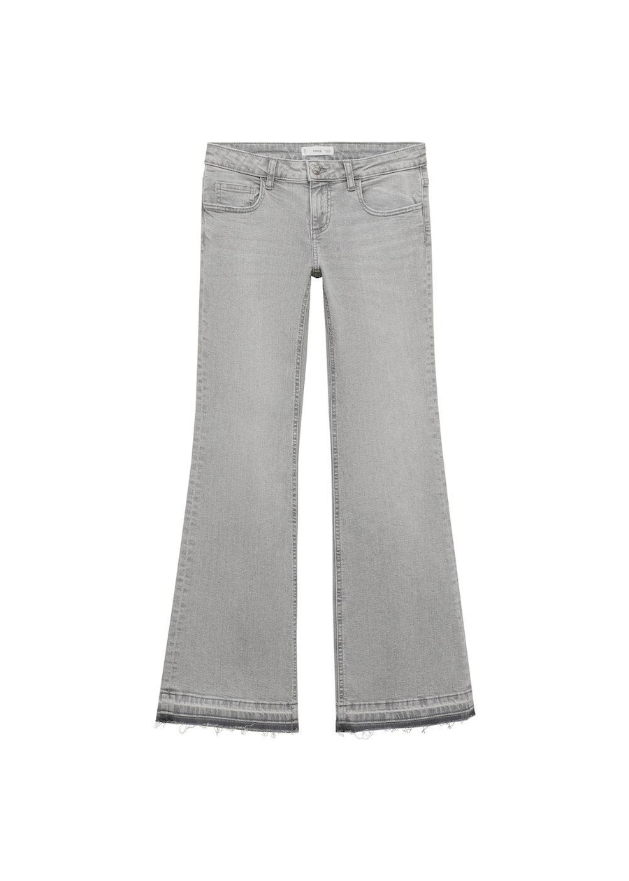 

Расклешенные джинсы MANGO TEEN, светло-серый