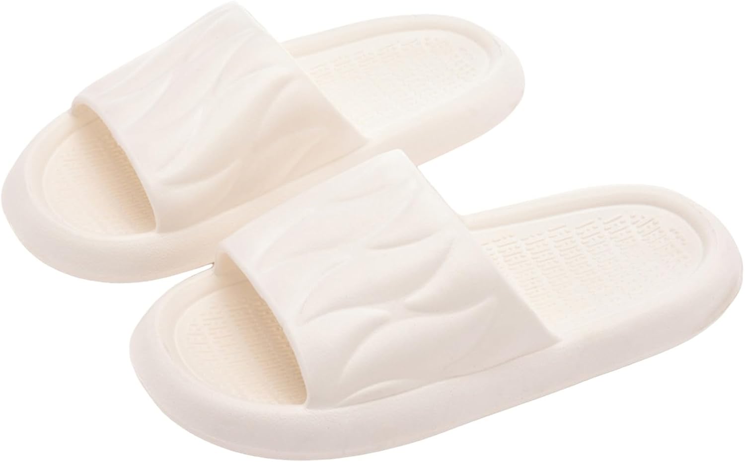 

Домашние тапочки для женщин и мужчин, пляжные тапочки для душа, легкие, с нескользящей подошвой, для ванной комнаты, для использования дома и на улице Generic, белый