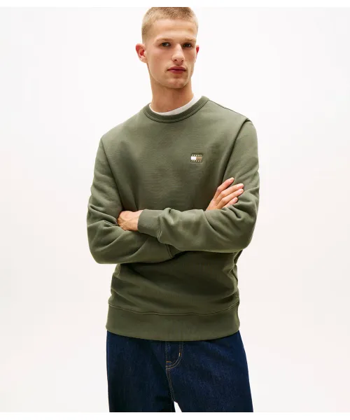 

Толстовка Regular fit Tommy Jeans, зеленый