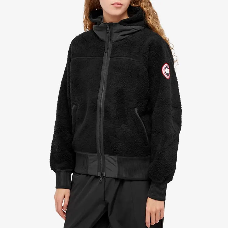 Canada Goose Симко застегивающаяся худи на шнурке, Black — фото 4