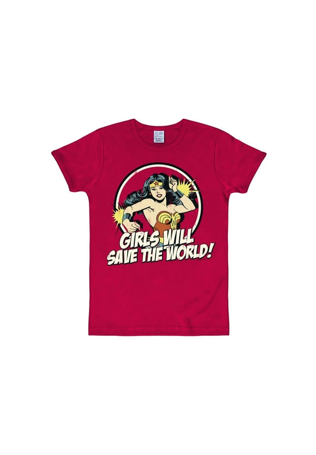 

Футболка slimfit dc - wonder woman - девушки будут Logoshirt, красный