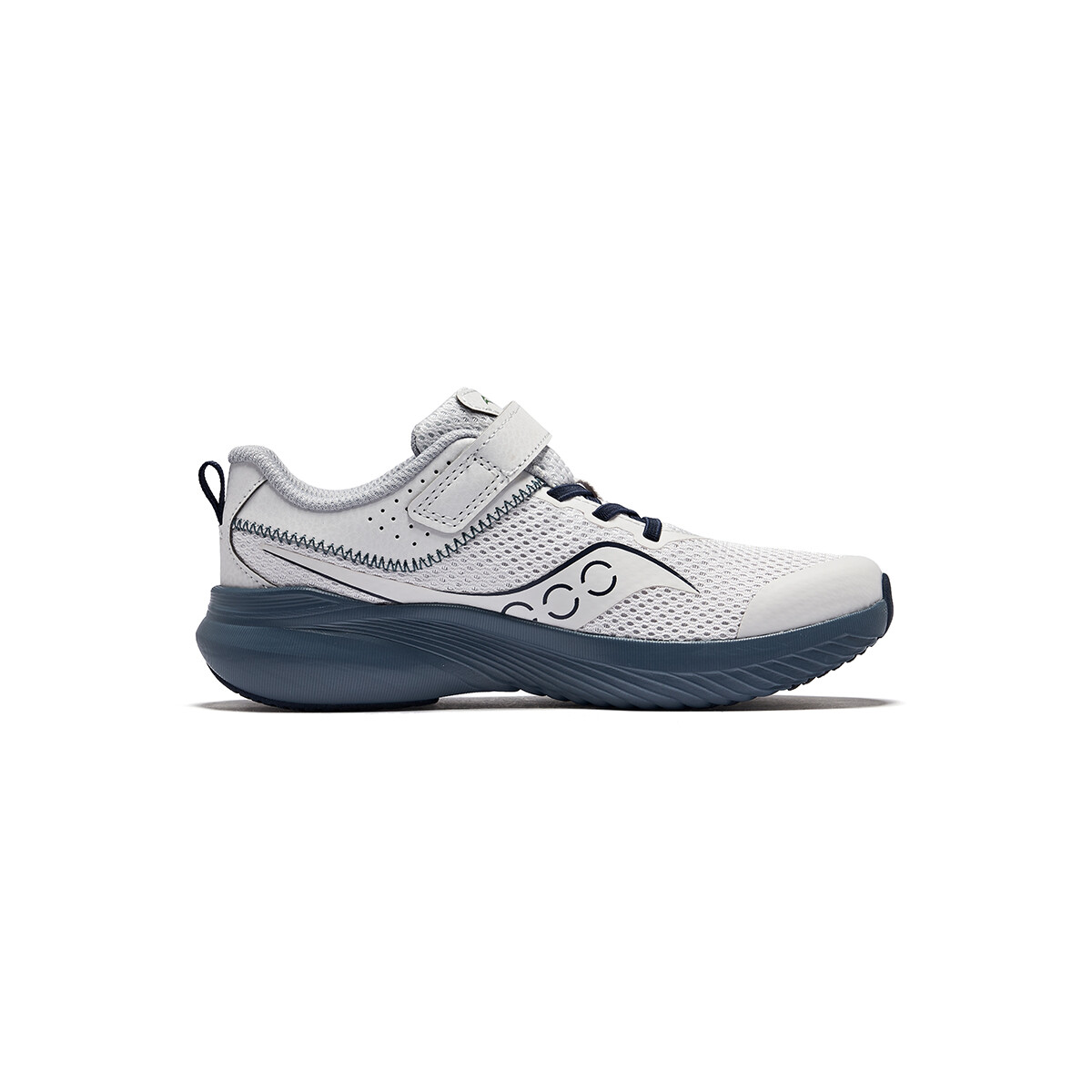Кроссовки Kinvara 14 Kids, низкие, светло-серые, орхидея Saucony, цвет Light gray orchid — фото 2