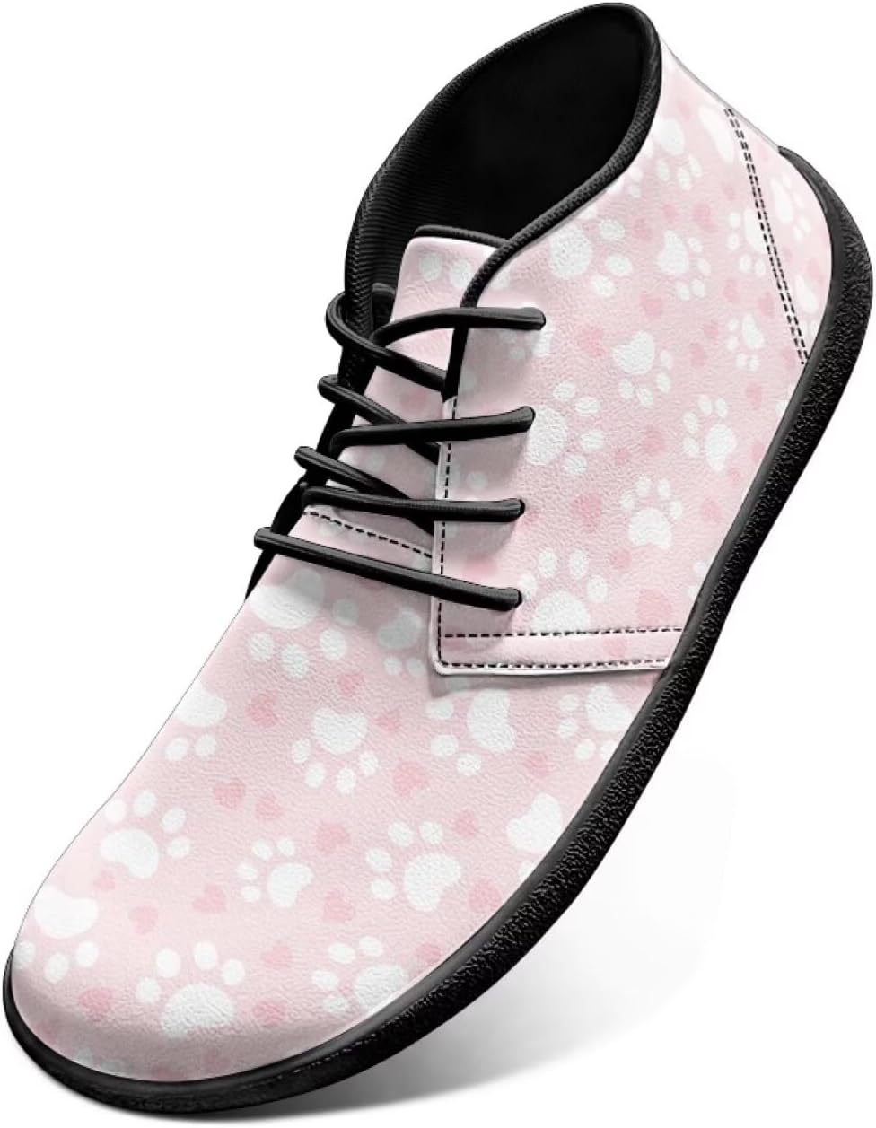 

Мужские кроссовки Jeiento с лапой собаки, для ходьбы, минималистичные, с широким носком и нулевым падением, розовый