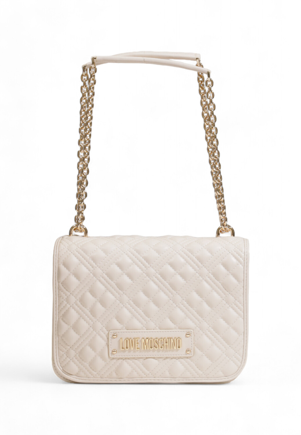 

Сумка Love Moschino стеганая, бежевый